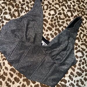 Silver/Metallic Corset 2X